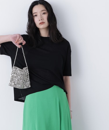 〈N.〉スラブ天竺カットソー半袖