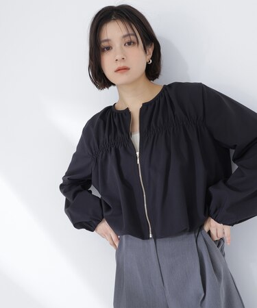 シャーリングブルゾン