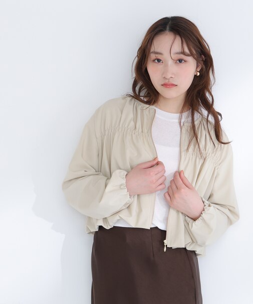 シャーリングブルゾン