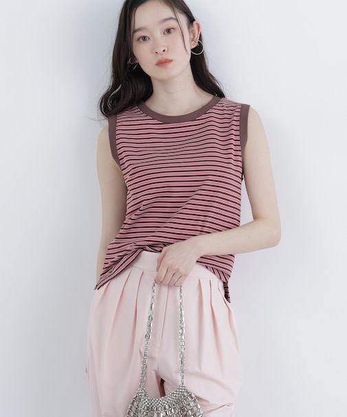 〈N.〉ボーダーカットソー