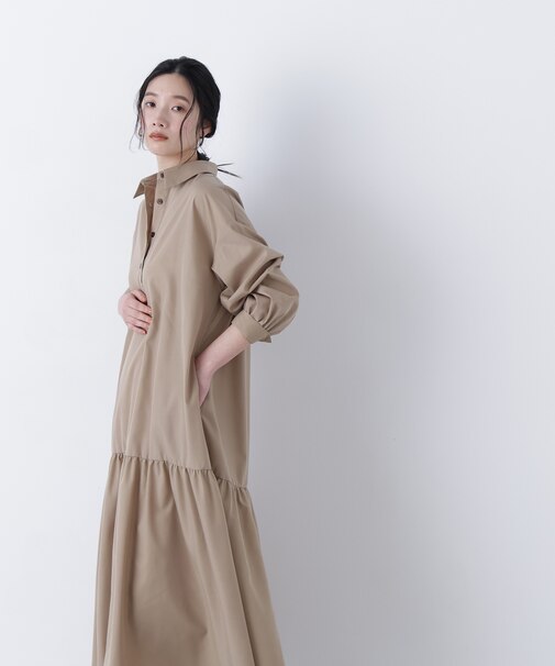 〈N.〉オーバーシャツワンピース