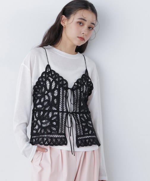 〈N.〉スラブ天竺カットソー長袖