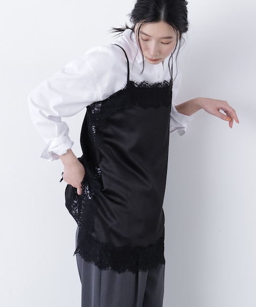 〈N.〉サテンレースキャミソール