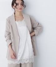 〈N.〉サテンレースキャミソール