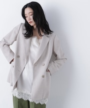 〈N.〉からみ織りダブルジャケット