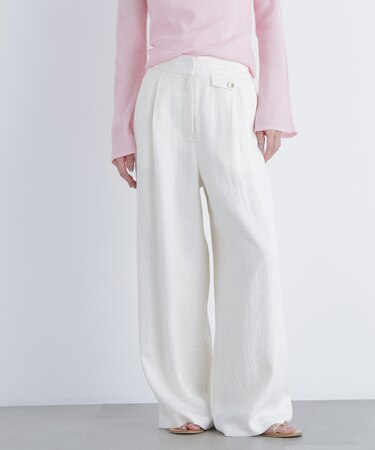 〈N.〉シンチバックワイドパンツ