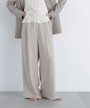 〈N.〉シンチバックワイドパンツ