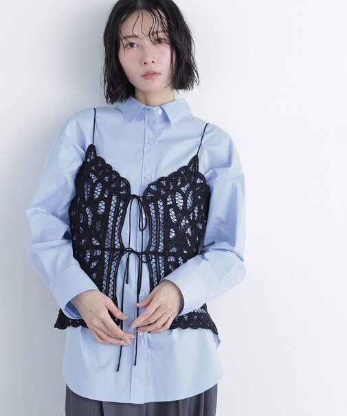 〈N.〉バテンレースビスチェ