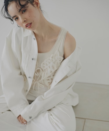 〈N.〉バテンレースビスチェ