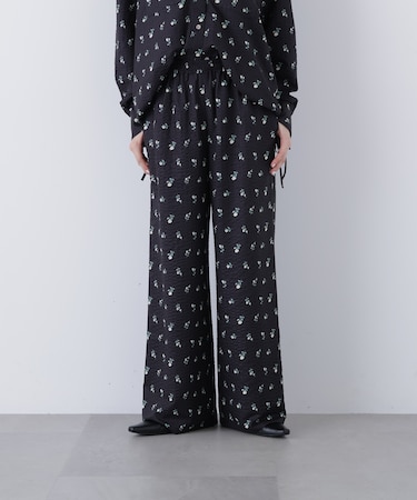 〈N.〉フラワープリント SETUP パンツ