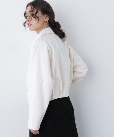 〈N.〉ステンカラーフォルムブルゾン