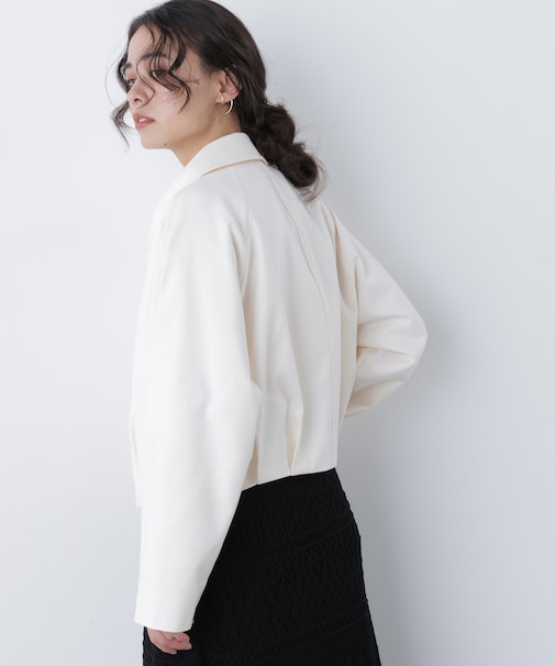 〈N.〉ステンカラーフォルムブルゾン