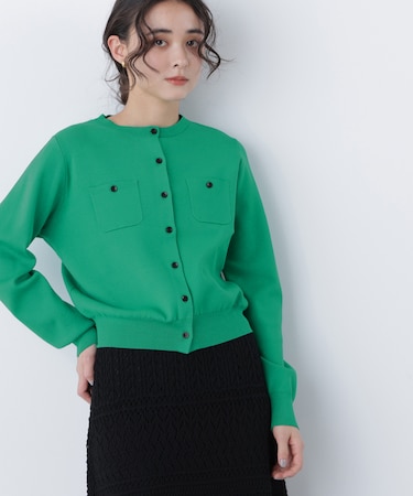 〈N.〉ベーシックポケットカーデ