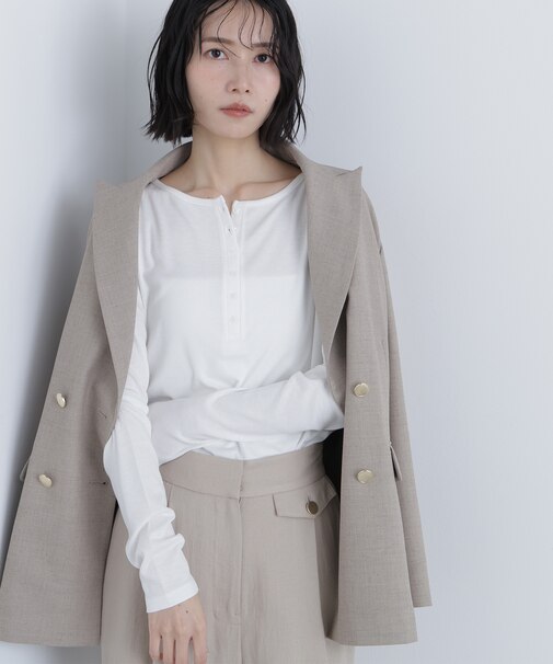 〈N.〉ヘンリーネックカットソー