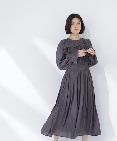 ラッフルデザインワンピース