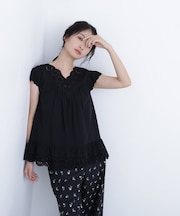 〈N.〉コットン刺繍ブラウス