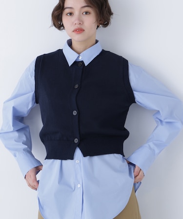 〈N.〉コンパクトニットベスト