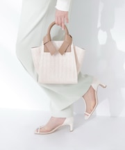 PPリボンハンドルトートバッグ