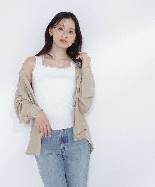 前後2wayニットタンク