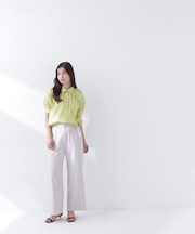 ＜骨格ナチュラル＞リネンブレンドパンツ