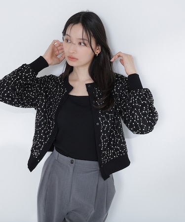 フラワーチュール刺繍カーディガン