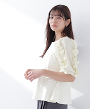 フリルスリーブドッキングカットソー