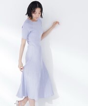 アイレットフレアニットワンピース