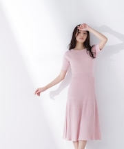 アイレットフレアニットワンピース