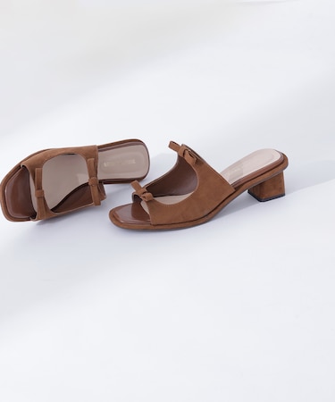 ダブルリボンミュール