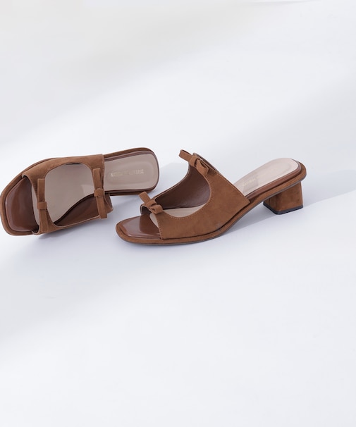 ダブルリボンミュール