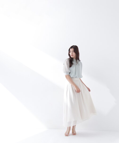 楊柳シアーフレアスカート