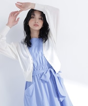 さらりと、涼しげ麻混カーディガン