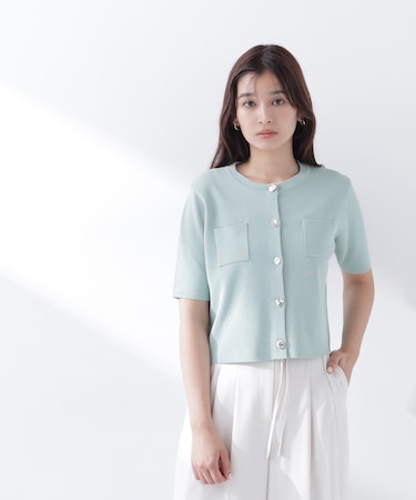 アソートボタンニットジャケット