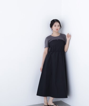 〈N.〉ビスチェドッキングワンピース