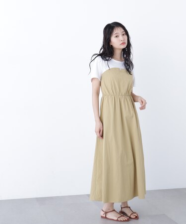 〈N.〉ビスチェドッキングワンピース
