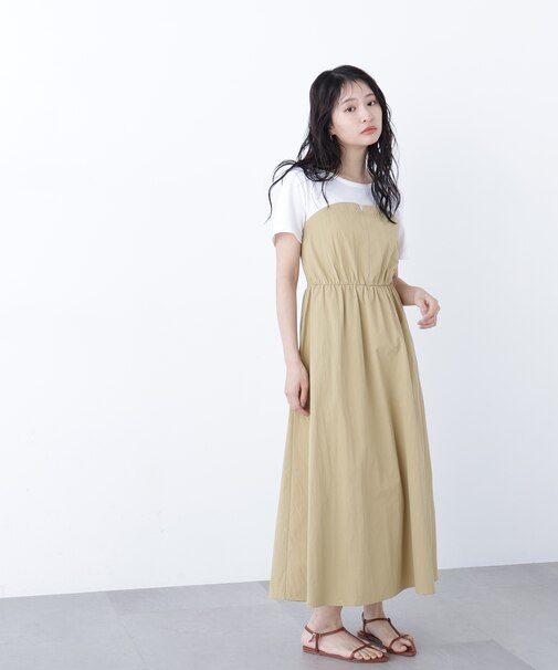 〈N.〉ビスチェドッキングワンピース