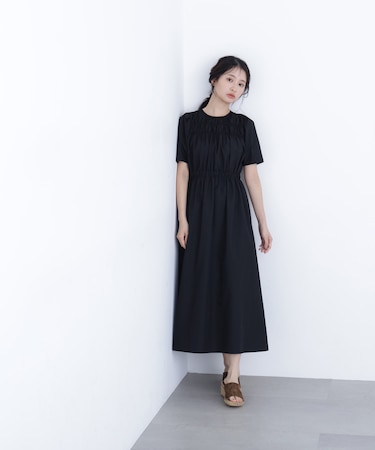 〈N.〉ローンタックショルダーワンピース