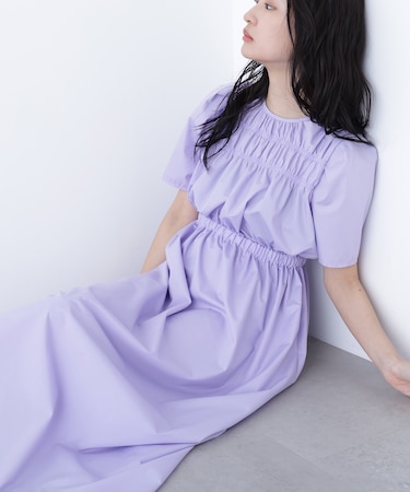 〈N.〉ローンタックショルダーワンピース