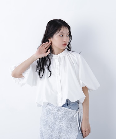 〈N.〉バルーンシャツ