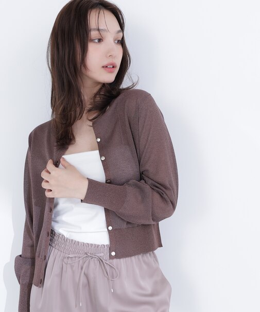 ラメシアーベーシックカーディガン