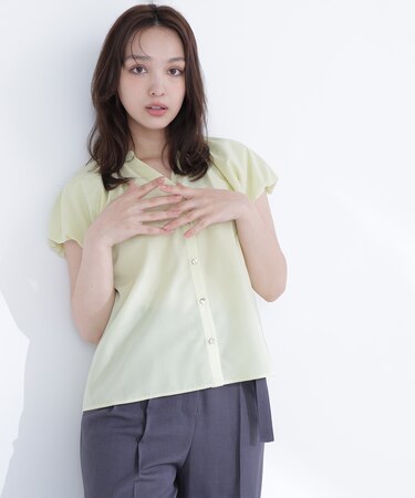 バルーンスリーブブラウス