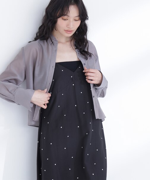 シアークロップドシャツ