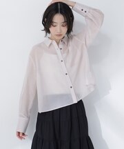 シアークロップドシャツ