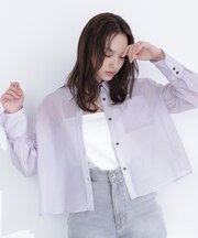 シアークロップドシャツ