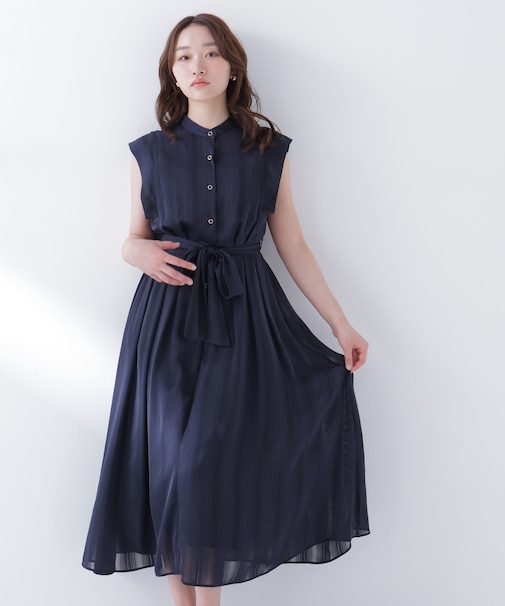 シャドーストライプワンピース