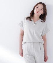 クリアツイル SETUP 開襟ブラウス