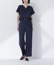 クリアツイル SETUP タックワイドパンツ