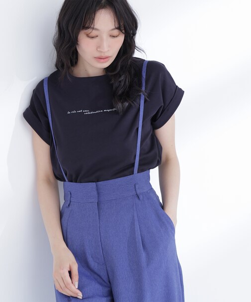 切替スリーブロゴTシャツ