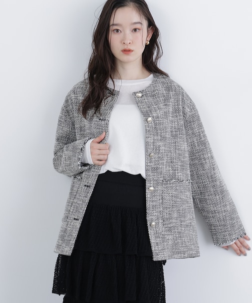 〈N.〉オーバーツイードジャケット