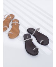 キラキラサムリングトングサンダル